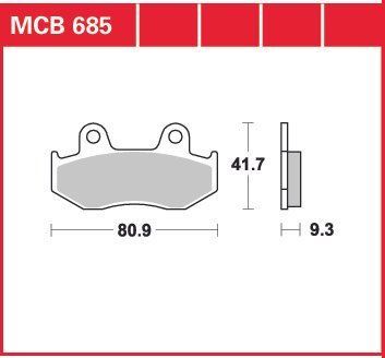 TRW ZF гальмівні колодки MCB685 MCB685 фото