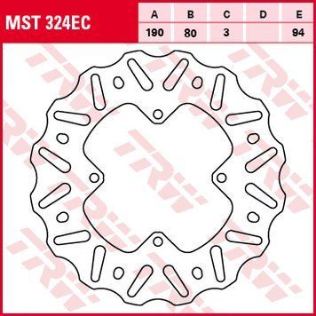 TRW ZF гальмівний диск MST324EC MST324EC фото