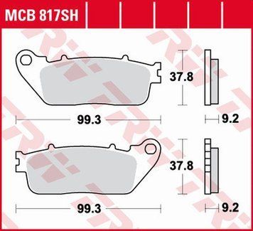 TRW ZF тормозные колодки MCB817SH MCB817SH фото