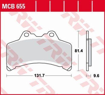 TRW ZF гальмівні колодки MCB655 MCB655 фото