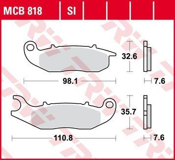 TRW ZF тормозные колодки MCB818SI MCB818SI фото