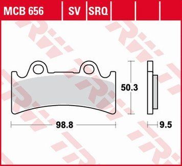 TRW ZF гальмівні колодки MCB656SV MCB656SV фото