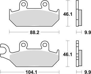 TRW ZF тормозные колодки MCB627SV MCB627SV фото
