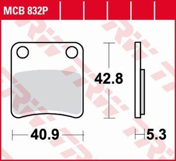 TRW ZF гальмівні колодки MCB832P MCB832P фото