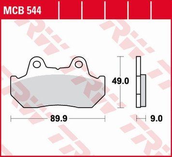 TRW ZF гальмівні колодки MCB544 MCB544 фото