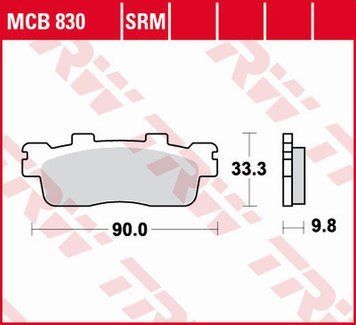 TRW ZF тормозные колодки MCB830SRM MCB830SRM фото