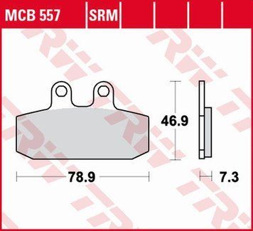 TRW ZF гальмівні колодки MCB557SRM MCB557SRM фото