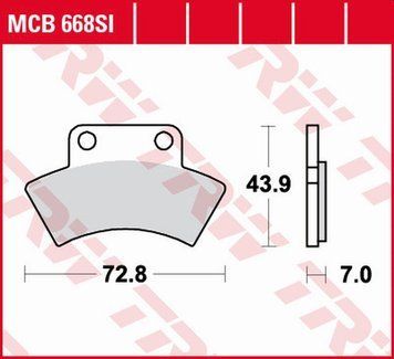 TRW ZF гальмівні колодки MCB668SI MCB668SI фото