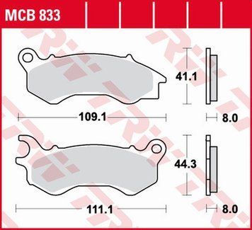 TRW ZF тормозные колодки MCB833SRM MCB833SRM фото