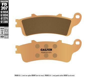 GALFER тормозные колодки FD207G1370 FD207G1370 фото