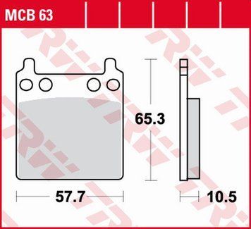 TRW ZF гальмівні колодки MCB63 MCB63 фото