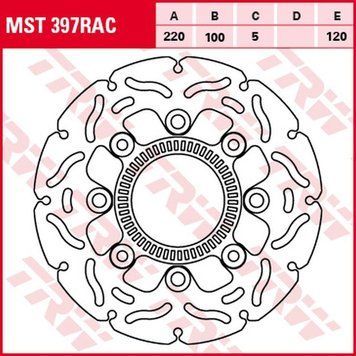 TRW ZF гальмівний диск MST397RAC MST397RAC фото