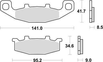 TRW ZF тормозные колодки MCB569SV MCB569SV фото