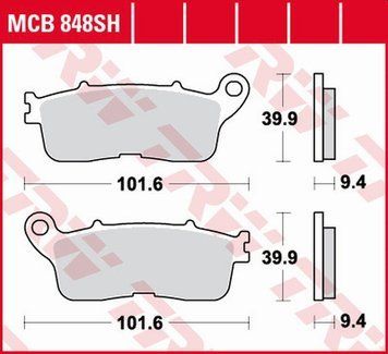 TRW ZF тормозные колодки MCB848SH MCB848SH фото