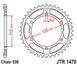 Приводна зірка Jt Sprocket JTR1479.47ZBK JTR1479.47ZBK фото 1