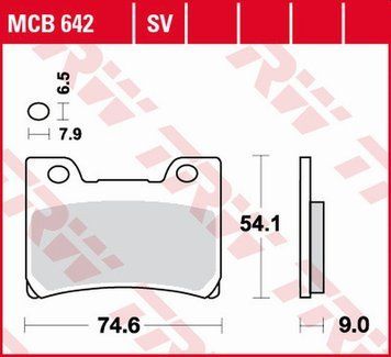 TRW ZF гальмівні колодки MCB642 MCB642 фото
