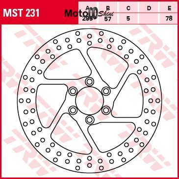 TRW ZF тормозной диск передний MST231 MST231 фото