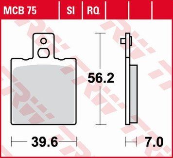 TRW ZF гальмівні колодки MCB75RQ MCB75RQ фото