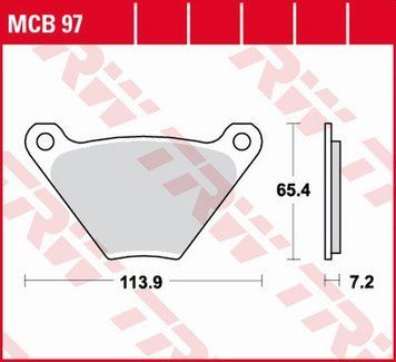 TRW ZF гальмівні колодки MCB97 MCB97 фото