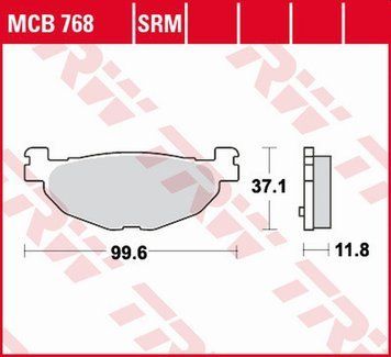 TRW ZF гальмівні колодки MCB768 MCB768 фото