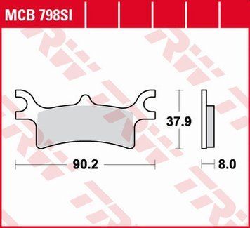 TRW ZF тормозные колодки MCB798SI MCB798SI фото