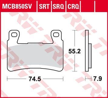 TRW ZF гальмівні колодки MCB850SV MCB850SV фото