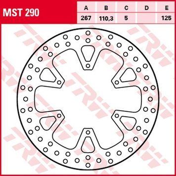 TRW ZF гальмівний диск MST290 MST290 фото