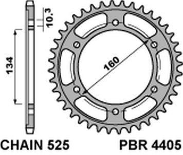 Приводна зірка PBR 440543C45 440543C45 фото