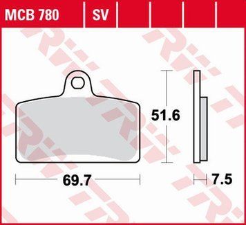 TRW ZF тормозные колодки MCB780SV MCB780SV фото