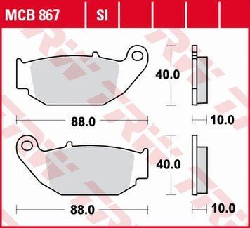 TRW ZF гальмівні колодки MCB867 MCB867 фото