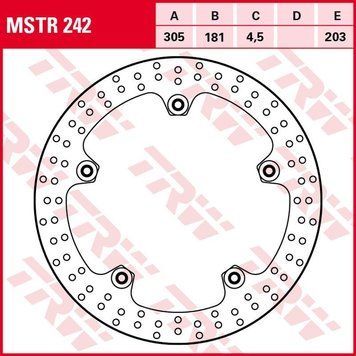 TRW ZF гальмівний диск передній MSTR242 MSTR242 фото