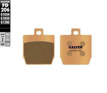 GALFER тормозные колодки FD206G1380 FD206G1380 фото
