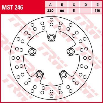 TRW ZF гальмівний диск MST246 MST246 фото
