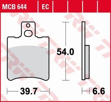 TRW ZF гальмівні колодки MCB644EC MCB644EC фото