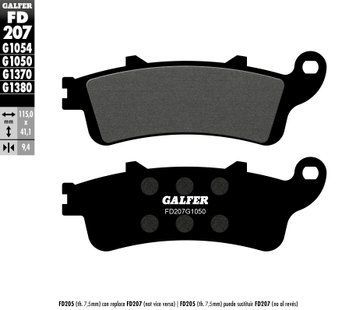 GALFER тормозные колодки FD207G1050 FD207G1050 фото