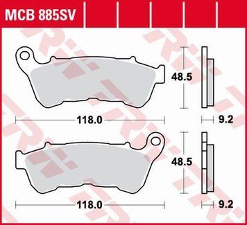TRW ZF гальмівні колодки MCB885SV MCB885SV фото