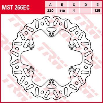 TRW ZF гальмівний диск MST266EC MST266EC фото