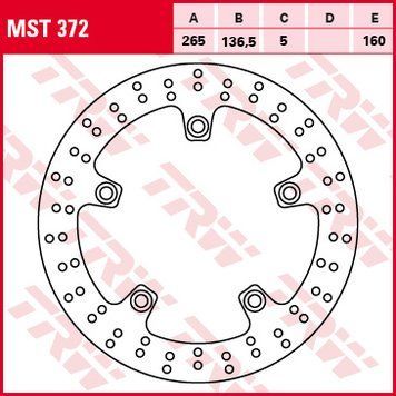 TRW ZF гальмівний диск MST372 MST372 фото