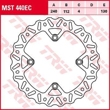 TRW ZF гальмівний диск MST440EC MST440EC фото